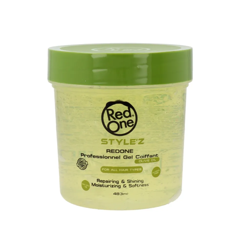 Red One Style'Z Hair Gel Fijador Aceite De Oliva 483ml Red One Style'Z Hair Gel Fijador Aceite De Oliva 483ml